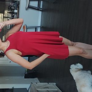 Mini red dress